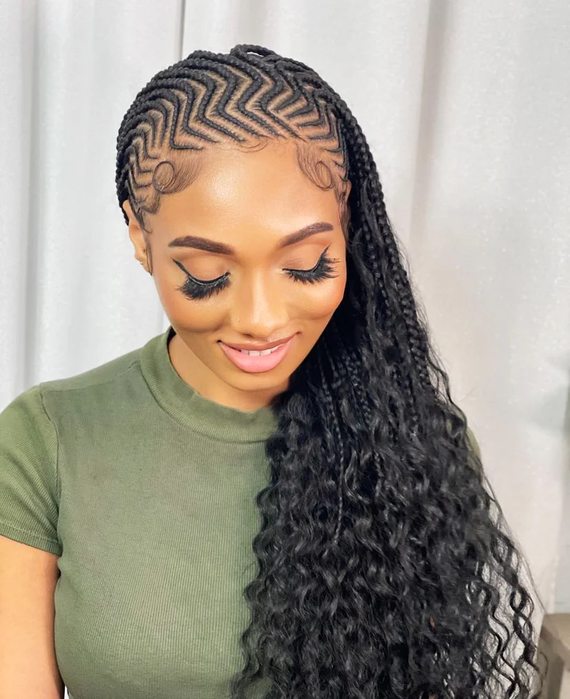 Cornrows Boho Style miniature 2
