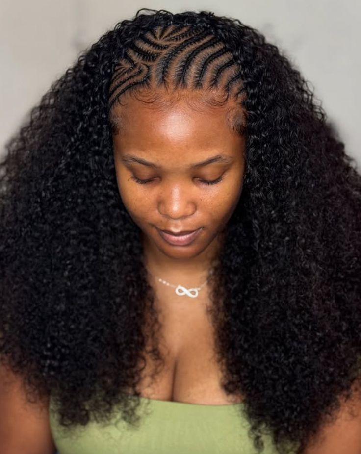 Cornrows with Weave