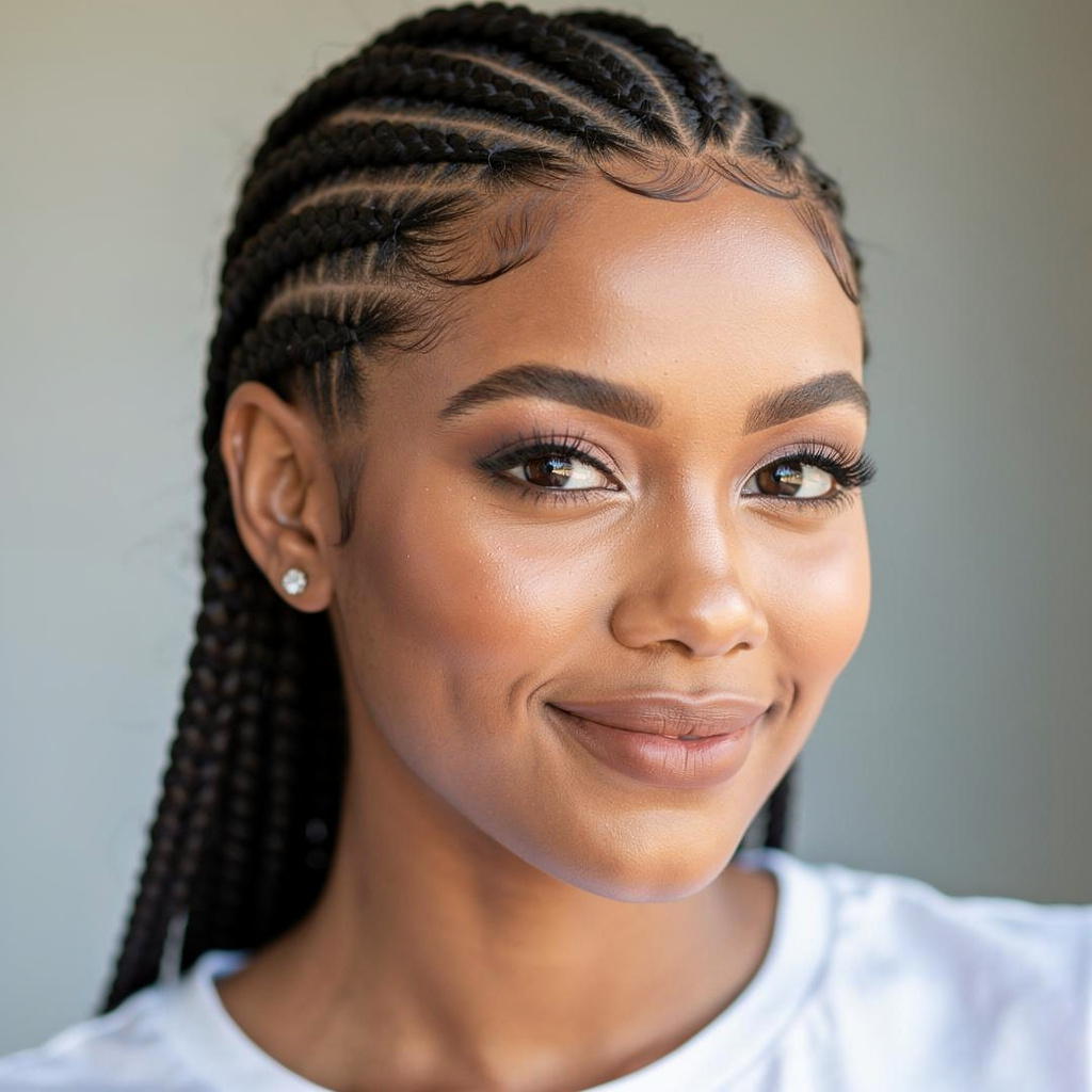 Cornrows avec Braids